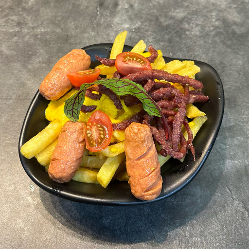 سيب زميني با ديپ چدار و بيکن